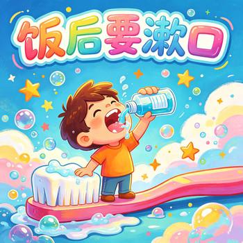 饭后要漱口
