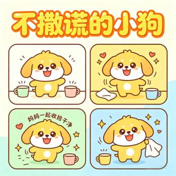 不撒谎的小狗