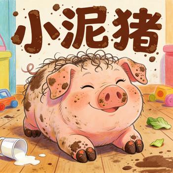 脏兮兮的小猪