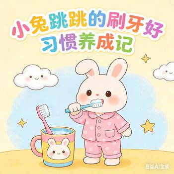 小兔跳跳的刷牙好习惯养成记