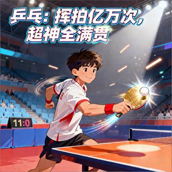 乒乓：挥拍亿万次，超神全满贯
