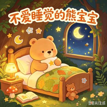 不爱睡觉的熊宝宝