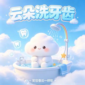 云朵宝宝清洗小白牙