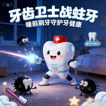 牙齿卫士战蛀牙，儿童好习惯故事，睡前故事