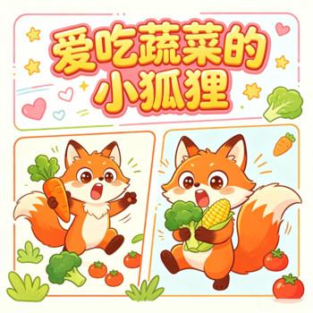 爱吃蔬菜的小狐狸
