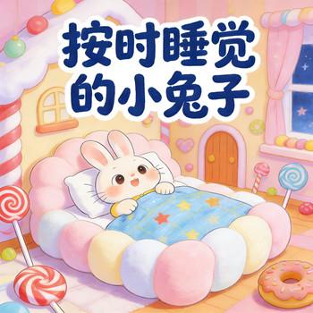 按时睡觉的小兔子