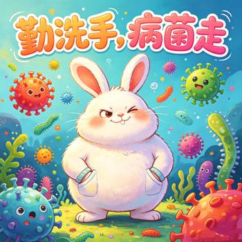 小白兔勤洗手