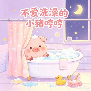 不爱洗澡的小猪
