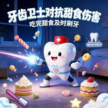 宝贝好习惯牙齿小卫士，睡前小故事