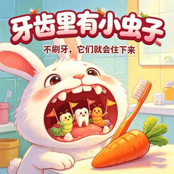 牙齿住进调皮小虫虫